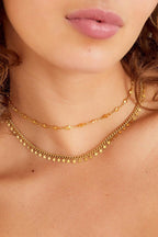 Elegant Stainless Steel Chain Necklace in Silver & Gold
