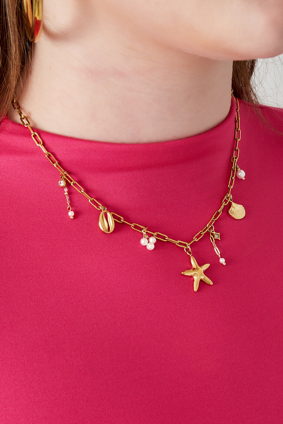 Elegant Oceanic Style Pendant Necklace for Spring/Summer