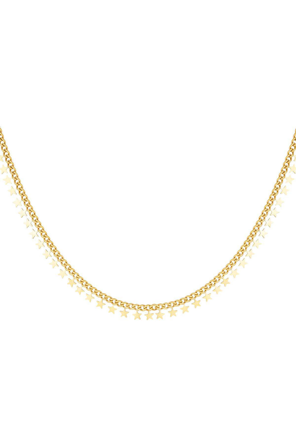 Elegant Stainless Steel Chain Necklace in Silver & Gold