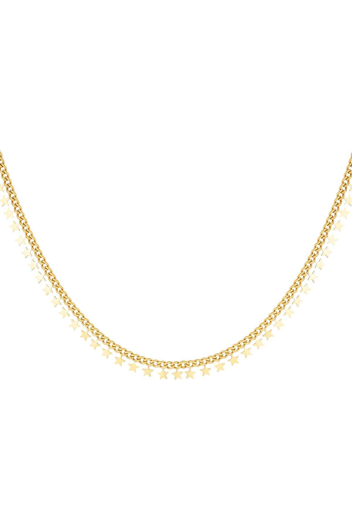 Elegant Stainless Steel Chain Necklace in Silver & Gold