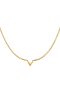 Elegant Stainless Steel Pendant Necklace in Silver & Gold