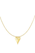 bolletjes ketting met iconische hart groot