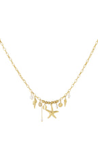 Elegant Oceanic Style 14K Gold Plated Pendant Necklace