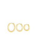Oorbellen Set Little Hoops Stainless Steel