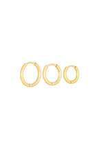Oorbellen Set Little Hoops Stainless Steel