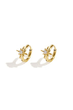Stylish Star Hoop Earrings for Women - Silver & Gold