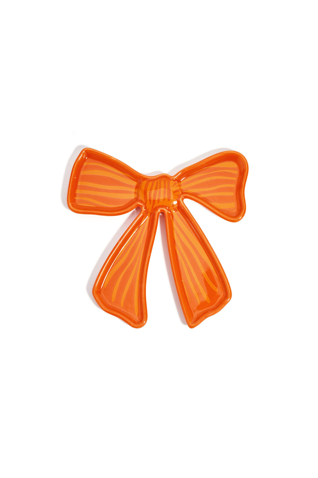 Elegant Ceramic Jewelry Trays in Vibrant Orange & Rose Red