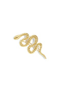 Broche haarspeld slang met steentjes