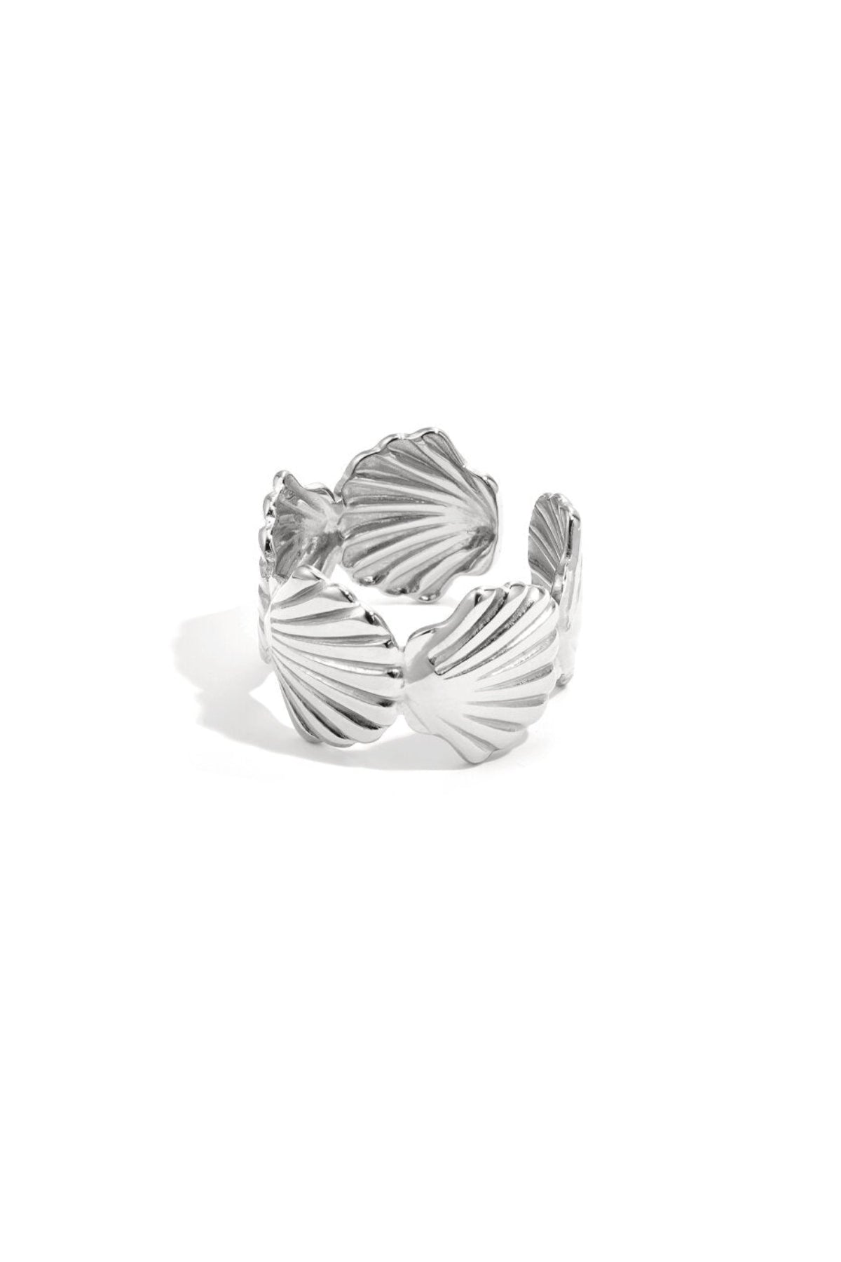 Chunky ring met schelpen