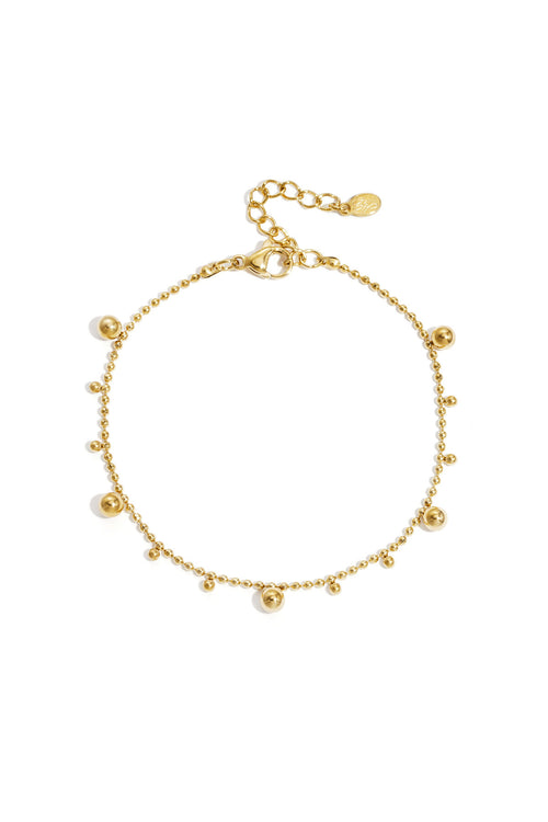 Armband met afwisselende bolletjes