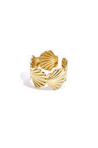 Chunky ring met schelpen
