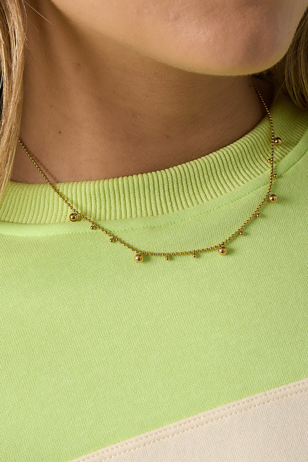 Stylish Polka Dot Chain Necklace for Everyday Elegance