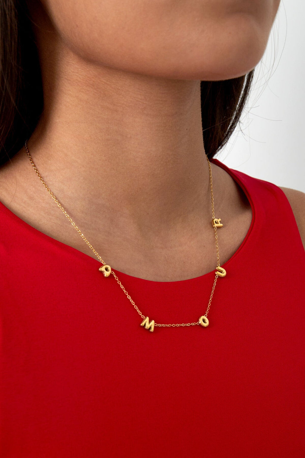 Letterketting amour, zilverkleurig