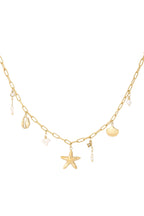 Bedelketting met zeester en schelpjes - Jewellery Fever