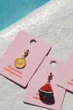 Charming Yellow Enamel Fruit Ring for Everyday Style