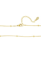 Bolletjes ketting met een klein hartje - Jewellery Fever
