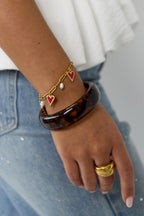 Bruine panter bangle - Jewellery Fever
