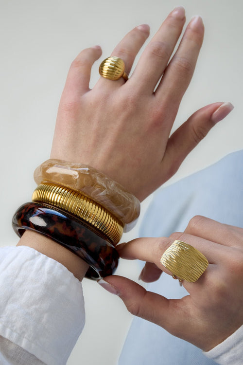 Bruine panter bangle - Jewellery Fever