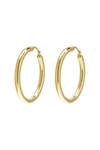 Klassieke hoops, goudkleurig roestvrij staal