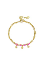 Elegant Gold Multi-Layered Heart Charm Bracelet