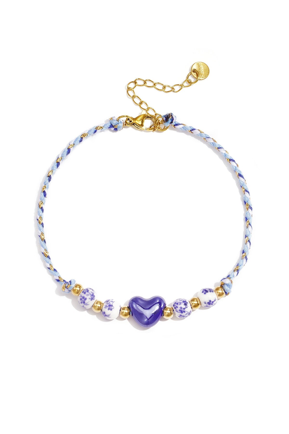 Charmante roze hart enkelband - Jewellery Fever