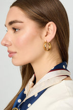 Classic chunky hoops - Jewellery Fever