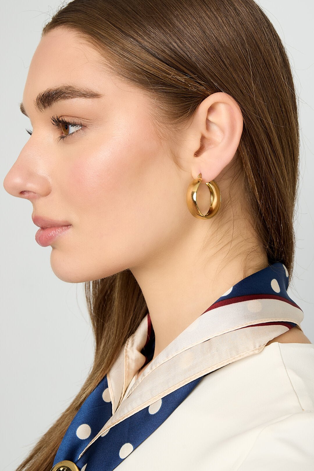 Classic chunky hoops - Jewellery Fever