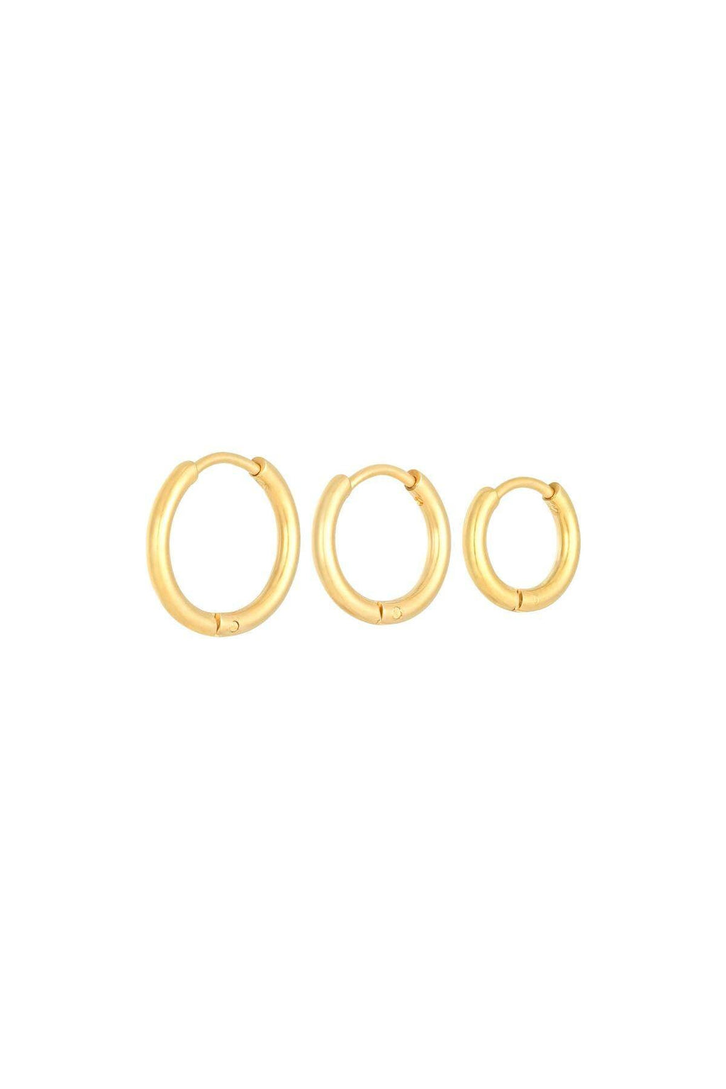Minimalistische oorringenset in drie maten - Jewellery Fever