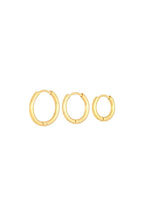 Minimalistische oorringenset in drie maten - Jewellery Fever
