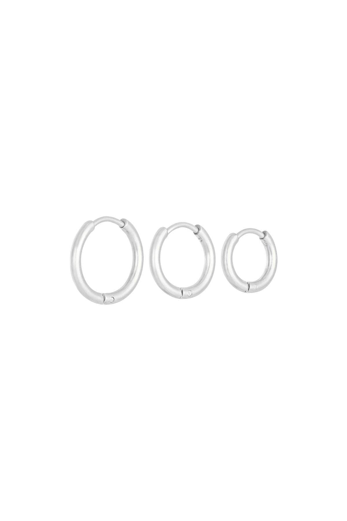 Minimalistische oorringenset in drie maten - Jewellery Fever