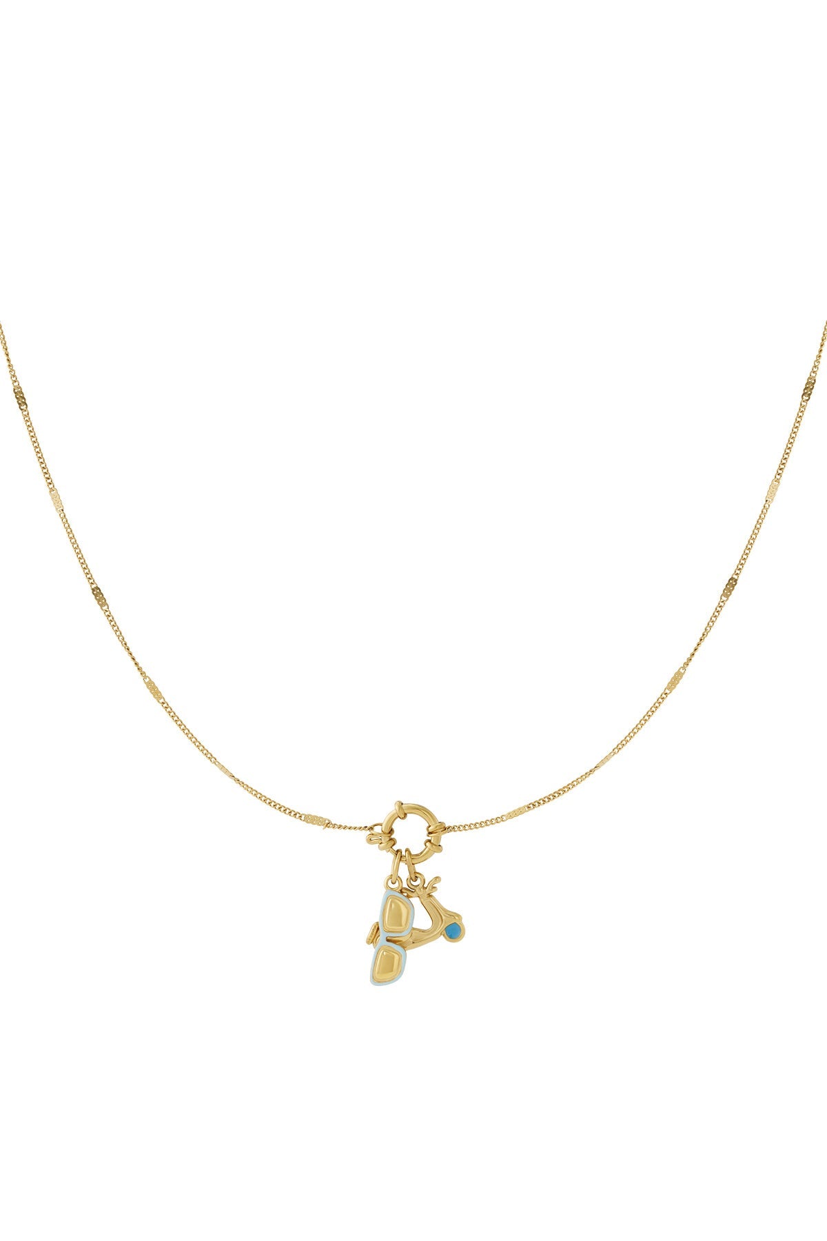 DIY zomerse ketting, gedragen