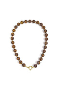 Elegant Leopard Print Beaded Necklace for Women