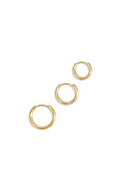 Creolen set 3 hoop oorbellen