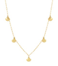 Elegant Gold Long Necklace with Shell, Perfect for Spring/Summer