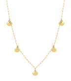 Elegant Gold Long Necklace with Shell, Perfect for Spring/Summer