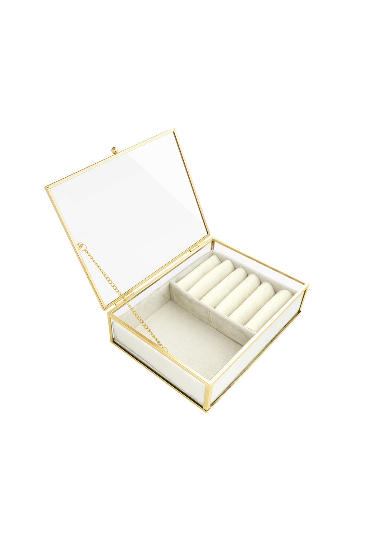 Elegant Pink & Off-White Irregular Rings Display