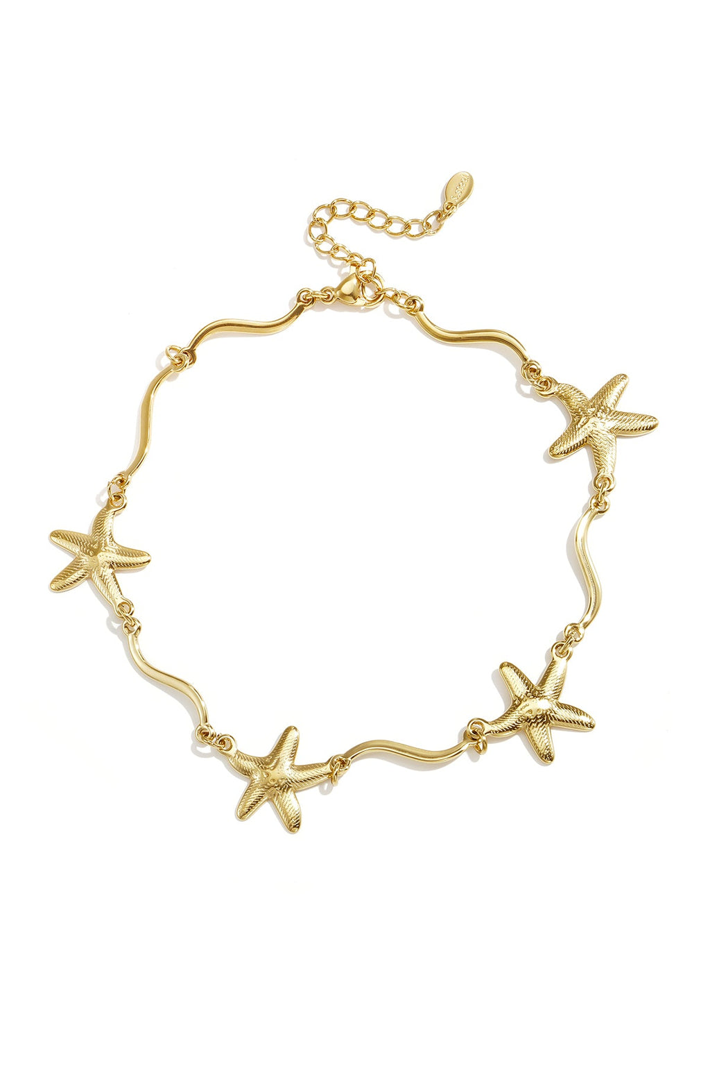 Elegante enkelband met zeester - Jewellery Fever