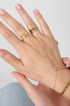 Elegante hartvormige statementring - Jewellery Fever