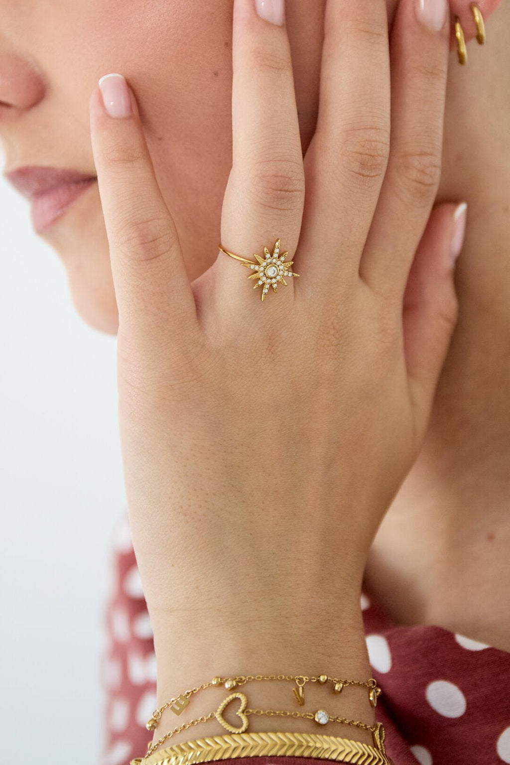 Ster ring, detailfoto