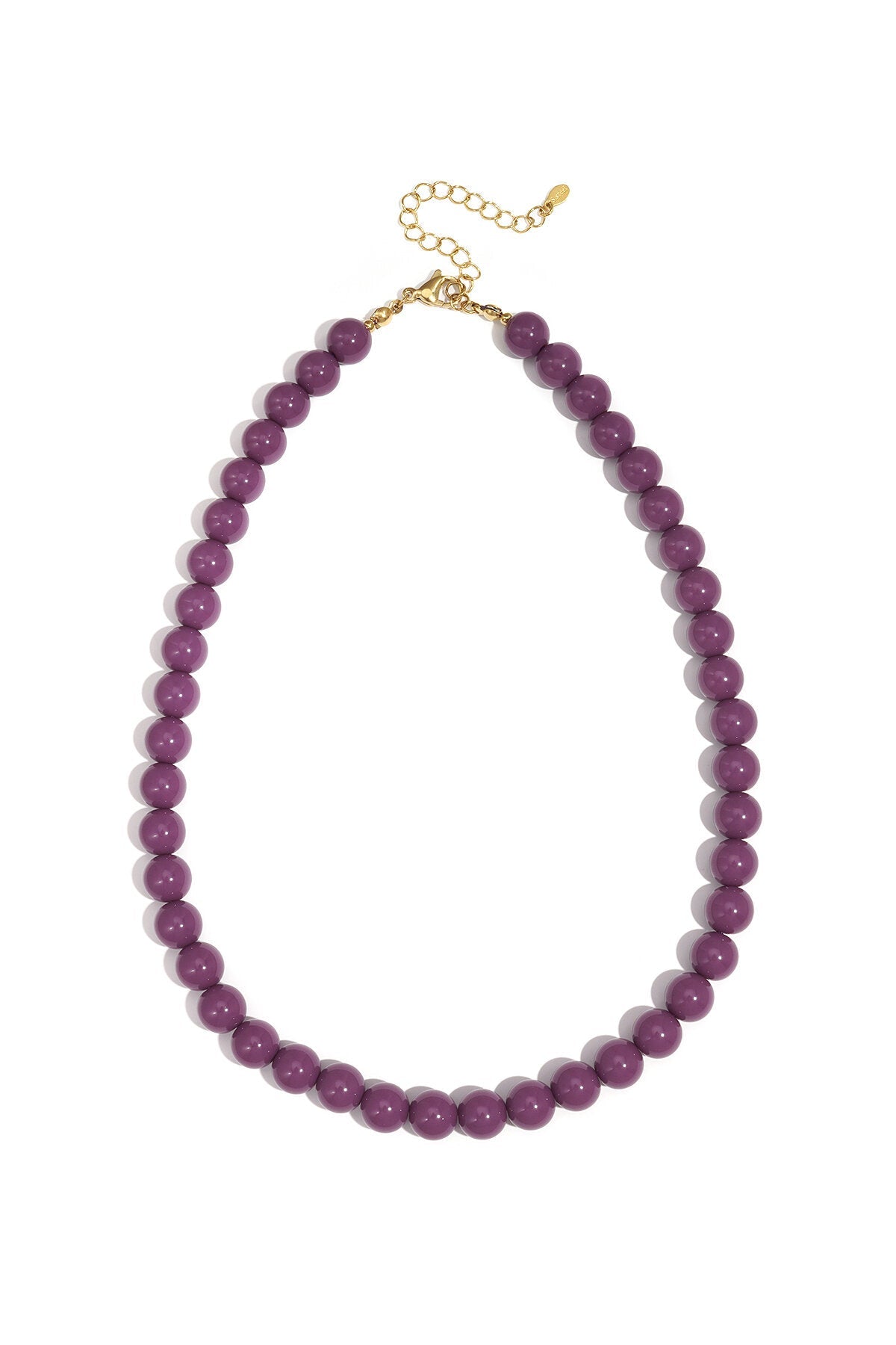 Gekleurde dunne kralen ketting - Jewellery Fever
