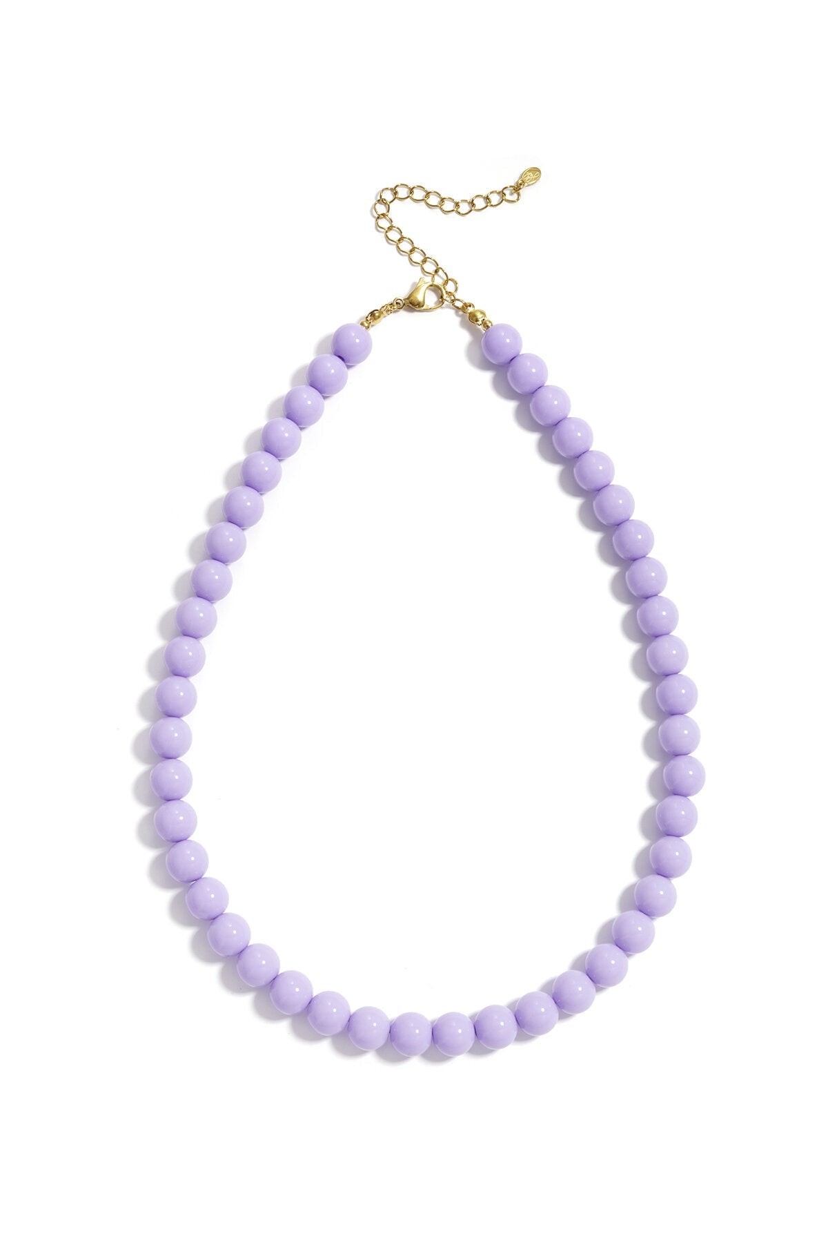 Gekleurde dunne kralen ketting - Jewellery Fever