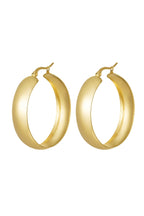 Chunky hoops oorringen, grote maat - Jewellery Fever