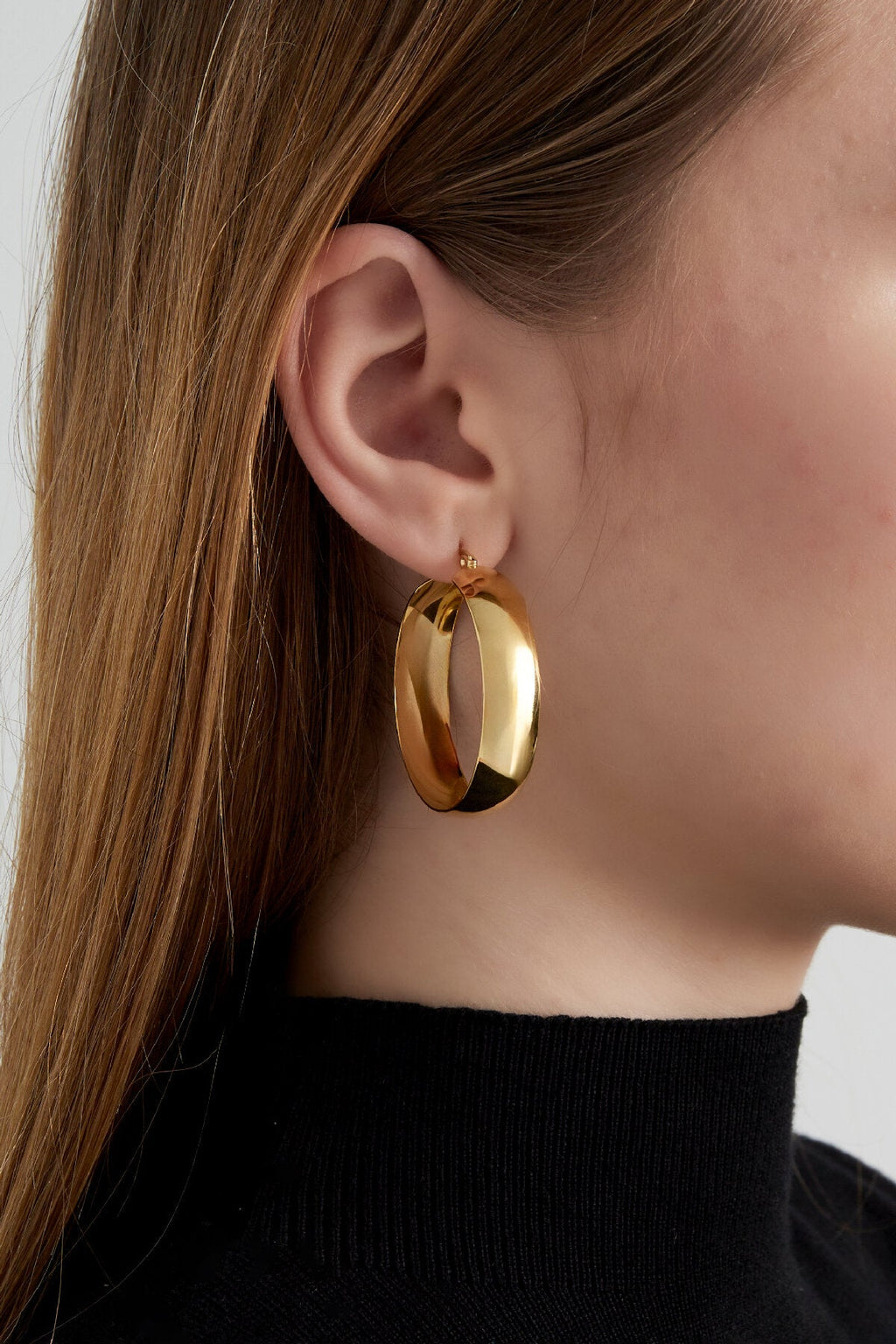 Chunky hoops oorringen, grote maat - Jewellery Fever