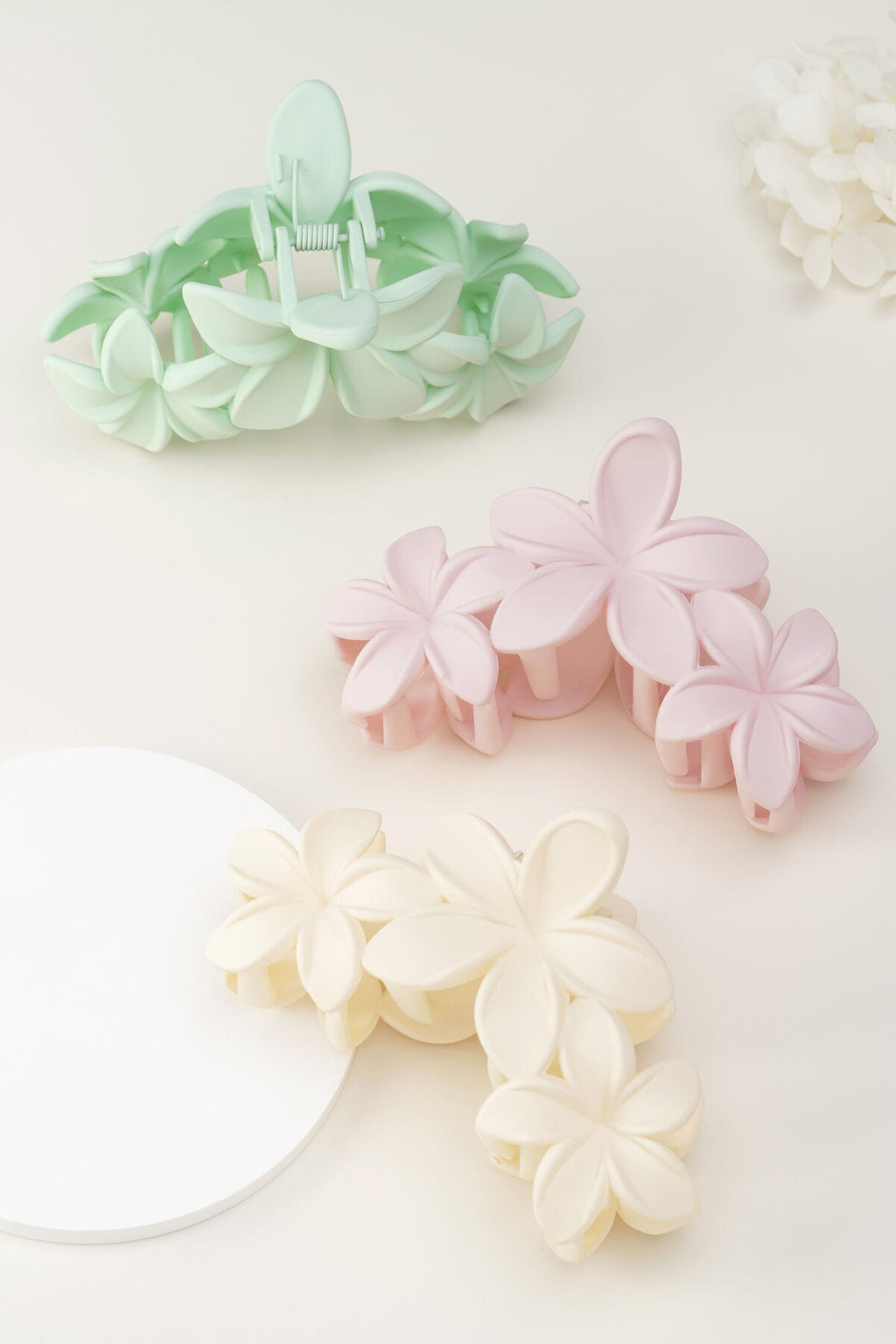 Haarclip met drie bloemen - Jewellery Fever