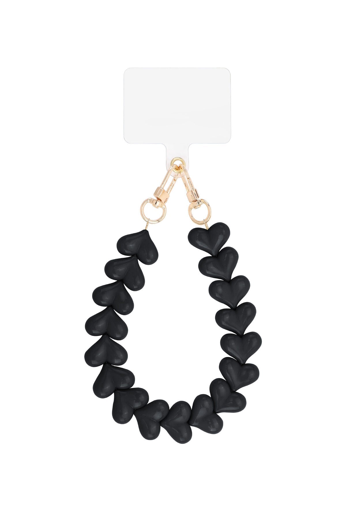 Romantisch telefoonkoord met hartjes - Jewellery Fever