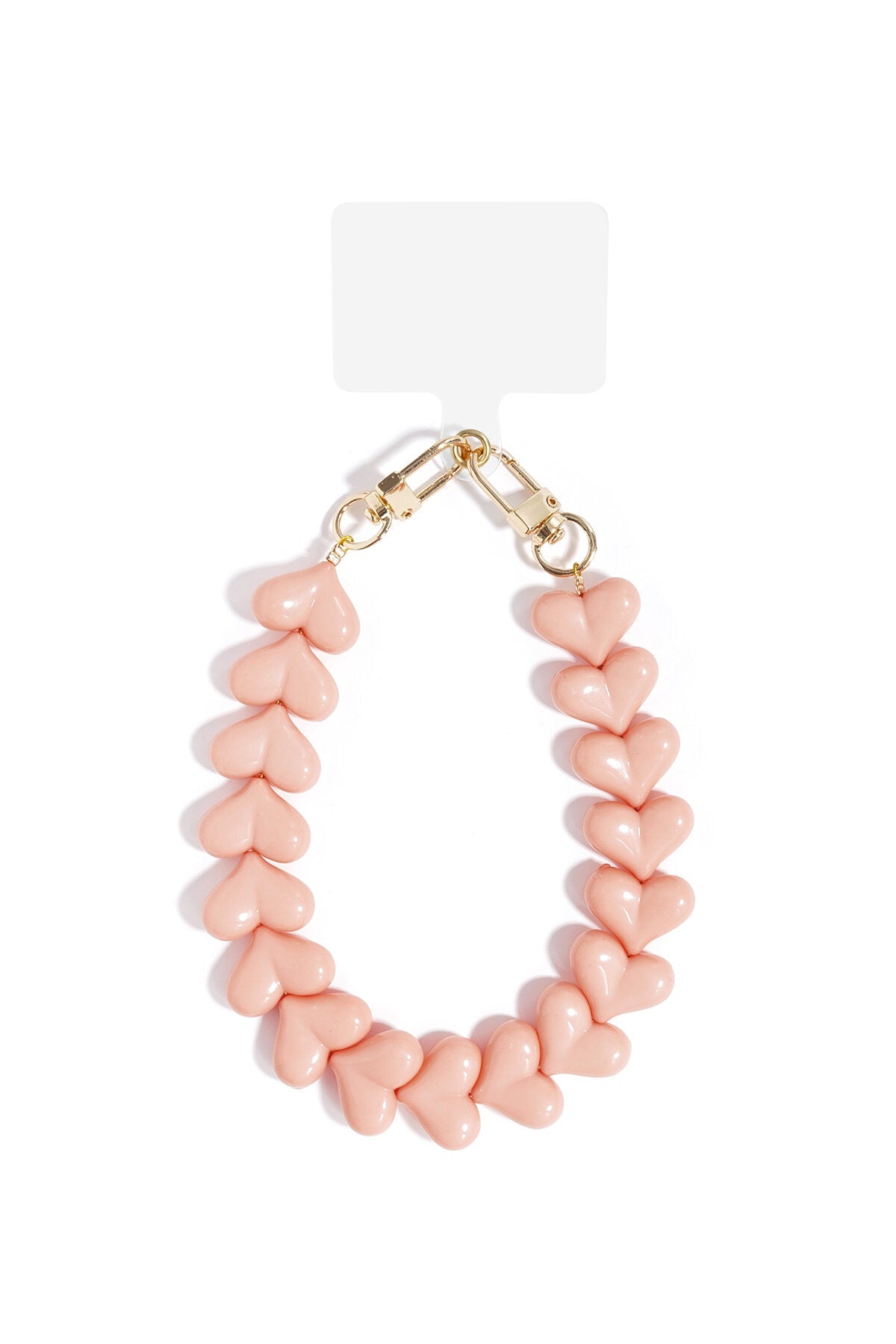 Romantisch telefoonkoord met hartjes - Jewellery Fever