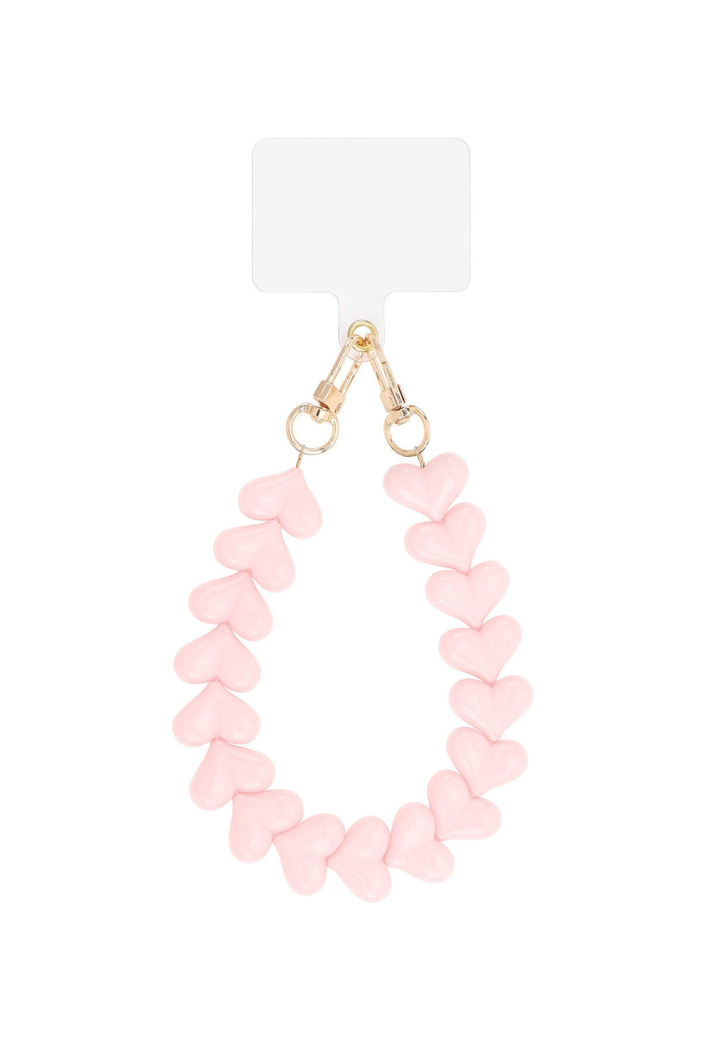 Romantisch telefoonkoord met hartjes - Jewellery Fever