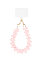 Romantisch telefoonkoord met hartjes - Jewellery Fever