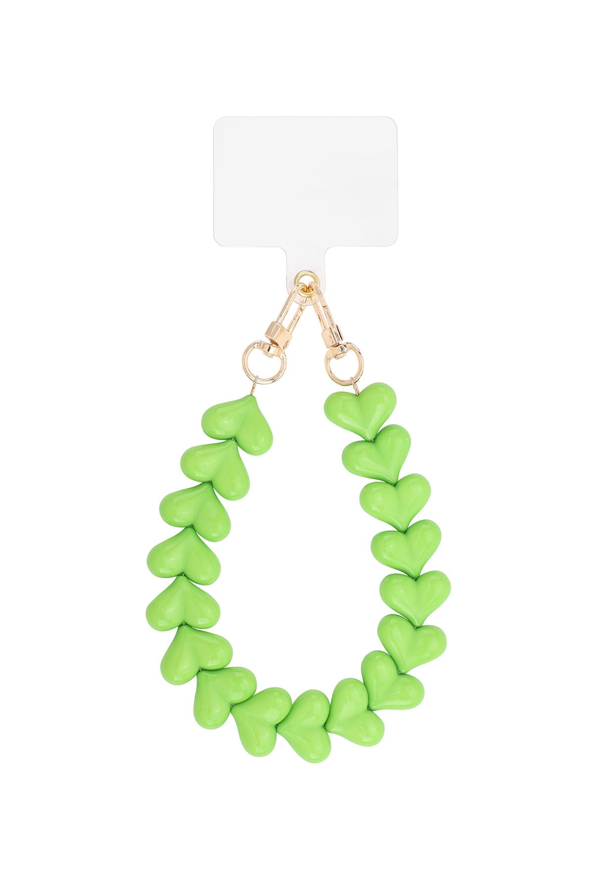 Romantisch telefoonkoord met hartjes - Jewellery Fever