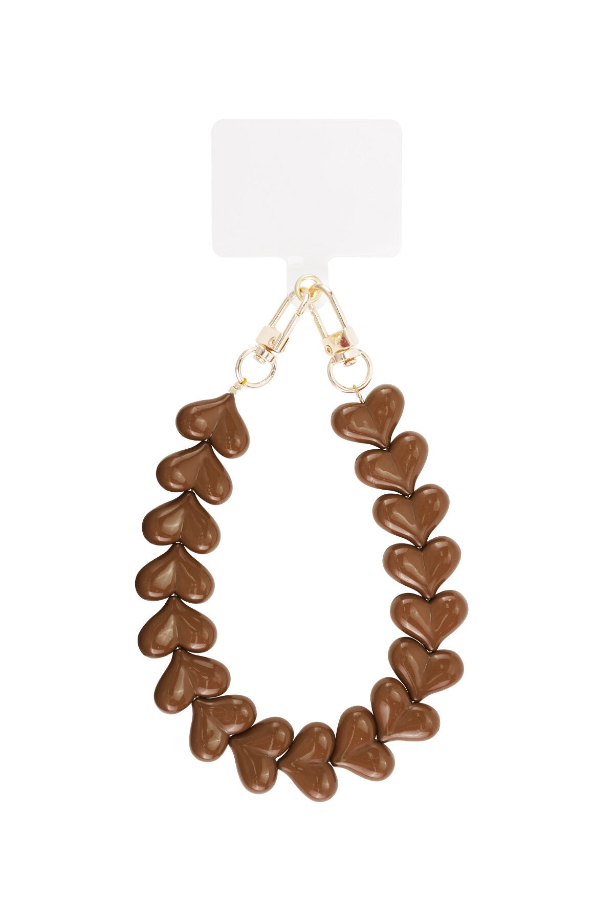 Romantisch telefoonkoord met hartjes - Jewellery Fever